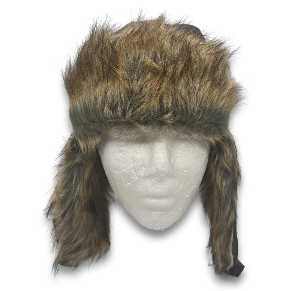 Lumberjack Aviator Soft Faux Fur Ear Flap Hat Winter Ski Trooper Trapper Hat - Picture 2 of 5
